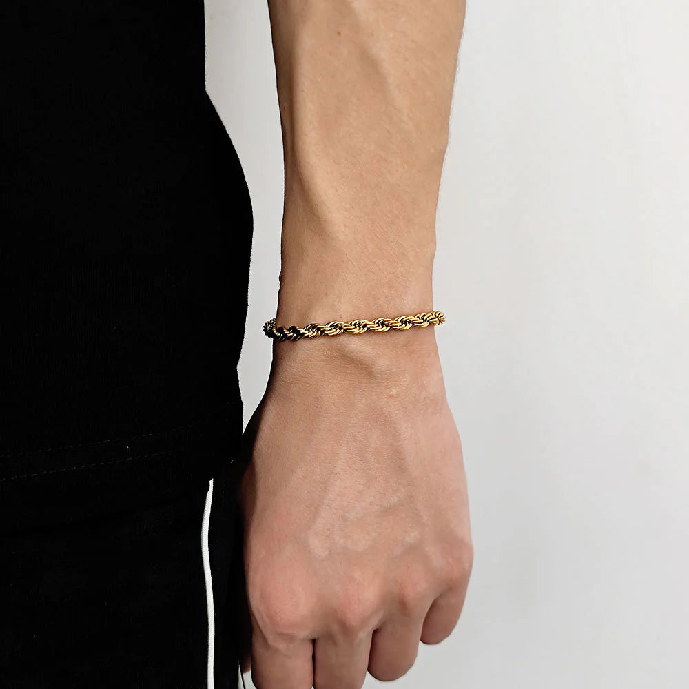 18K Gold Braided Bracelet