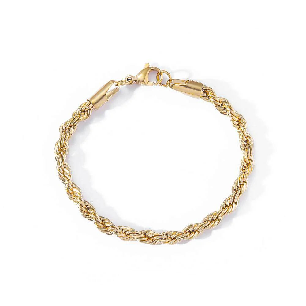 18K Gold Braided Bracelet