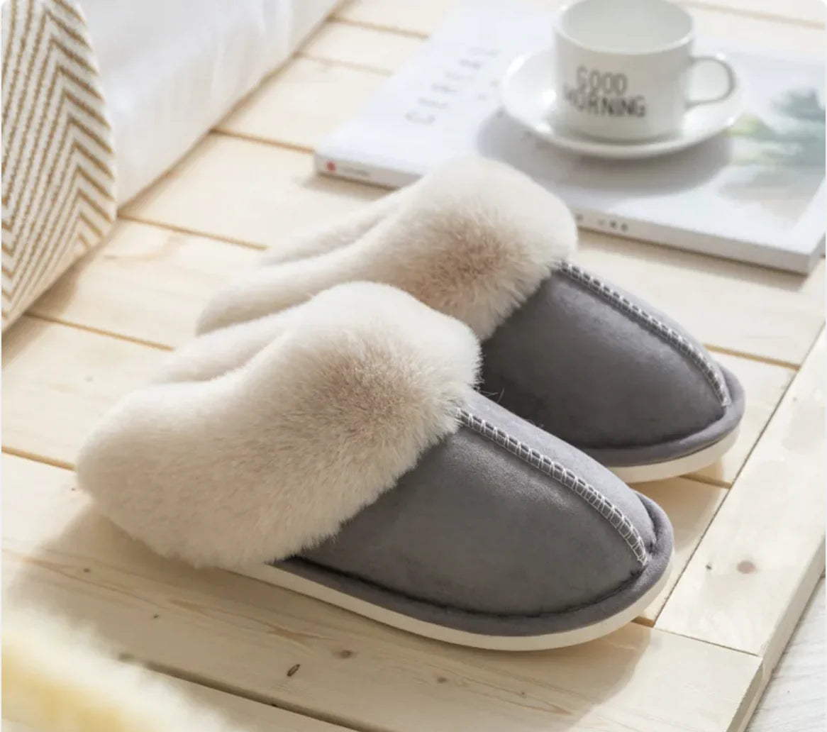 Pantuflas de Algodón Mullidas para Mujer